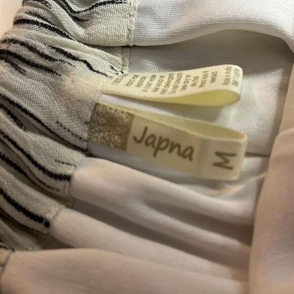 JAPNA colorful patterned shorts lined lightweight fabric elastic waist SZ M - Picture 7 of 11